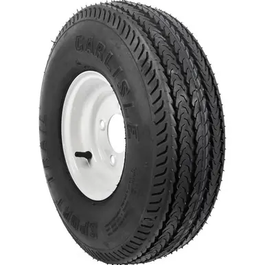 Carlisle (Carlstar) Sport Trail ST 4.8-8 B (4 Ply) 4 x 4 White Stamped Tire and Wheel Assembly Don’t Miss Out
