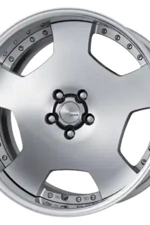 Work Lanvec Ld1 5x114.3 18x7.5+22 A Disk Machine Silver Polish Brand New