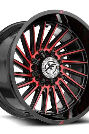 Final Sale XF Off-Road XF-239 8x165.1/8x170 20x9 +0 Gloss Black & Red Machined