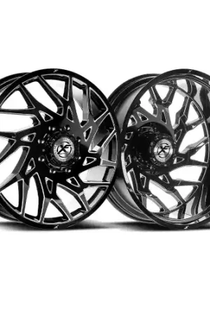 XF Dually XF-229 Dually 10x225 26x8.25 -202 Gloss Black & Milled Luxury