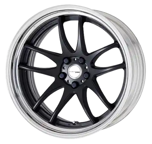 Work Cr 2P 5x100 19x7.5 +38 Matte Black Professional Grade