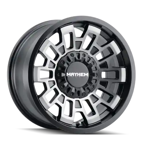 Mayhem Cortex 8113 5x127/5x139.7 20x10-19 Matte Black W/Machined Dart Tint Exclusive Offer