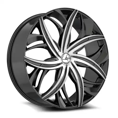 Limited Offer Azara AZA-541 5x100/5x114.3 18x8 +35 Gloss Black & Machined