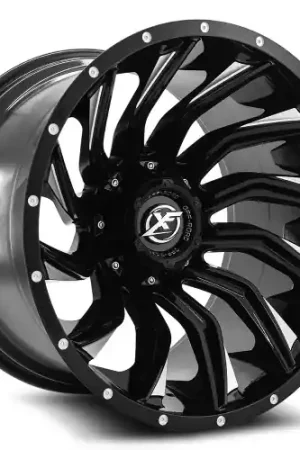 XF Off-Road XF-224 8x165.1/8x170 20x10 -24 Gloss Black & Milled Hot Deal