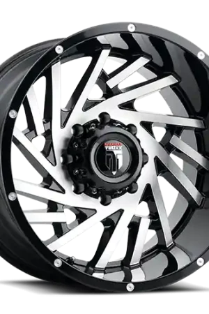 American Truxx Web AT161 5x127 20x12-44 Black/Machined Fan Favorite