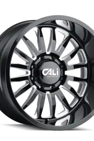 Cali Off-Road Summit 9110 6x139.7 26x14-76 Gloss Black/Milled Spokes Today Only