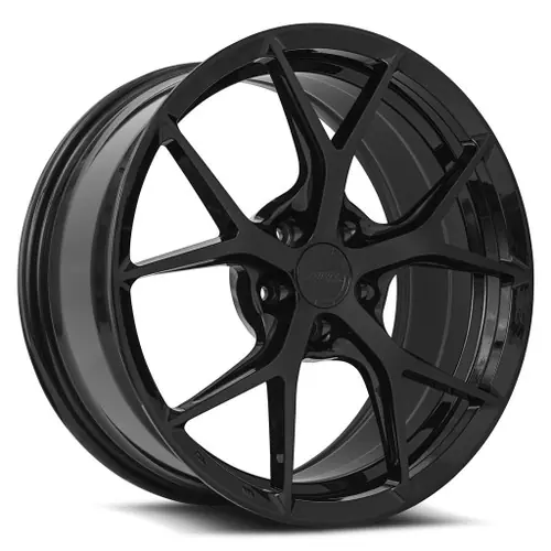 MRR FS6 5x120 19x8.5 +38 Gloss Black fit Corvette C8 Exclusive