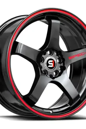 Best Price Spec-1 SPT-31 5x105/5x114.3 17x7.5 +42 Gloss Black & Red Line
