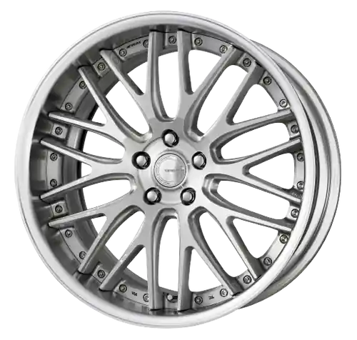 Crafted Work Gnosis Gr204 5x120.65 19x8+12 O Disk Brush Silver Clear