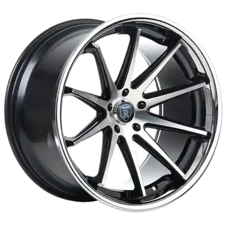 Rohana RFC10 5x120 20x11+40 Machine Black/Chrome Lip Fresh Stock