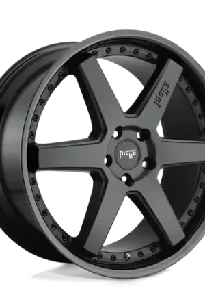 Niche 1PC M192 ALTAIR 5X120 18X9.5 +35 GLOSS BLACK MATTE BLACK Flash Sale