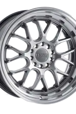 F1R F21 5x100/5x114.3 18x10.5 +20 Hyper Black/Polish Lip *New Cap* Authentic