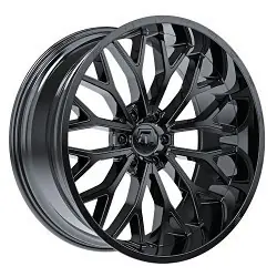 Top Rated TIS 565B 6x139.7 24x10 -24 Gloss Black & Painted lip logo