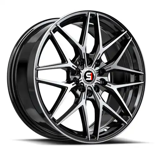 Order Now Spec-1 SP-60 5x114.3/5x120 17x7.5 +42 Gloss Black & Machined