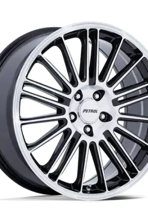 Petrol PE001 P1D 5X108 19x8 +40 GLOSS BLACK WITH MACHINED FACE Bargain