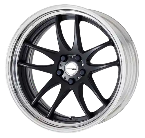 Work Cr 2P 5x100 19x11.0 +45 Matte Black Crafted