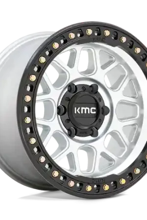 KMC KM549 GRS 6X120 17X8.5 +0 MACHINED WITH SATIN BLACK LIP Budget