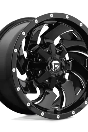 Fuel 1PC D574 CLEAVER 6X135/6X139.7 20X10 -18 GLOSS BLACK MILLED Top Rated