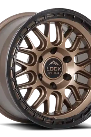 Hassle-Free Returns LOCK OFFROAD ONYX 6x139.7 17x9-12 Matte Bronze W Matte Black Ring