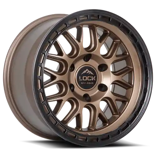 Hassle-Free Returns LOCK OFFROAD ONYX 6x139.7 17x9-12 Matte Bronze W Matte Black Ring