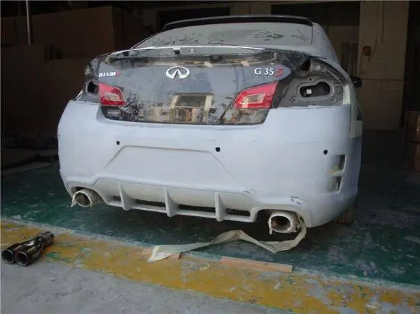 Get Yours Infiniti G35 4DR Bay Speed Elite 2 Rear Bumper - FRP - 3504ELT2