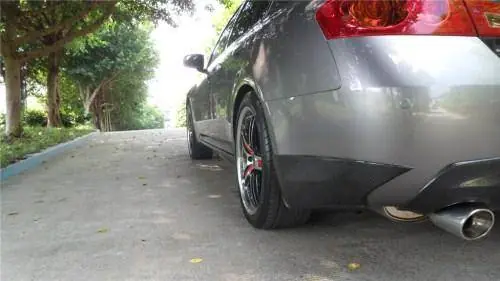 Infiniti G35 4DR Bay Speed OEM Rear Bumper Caps - CFRP - CF3504OE-RC Money Back Guarantee