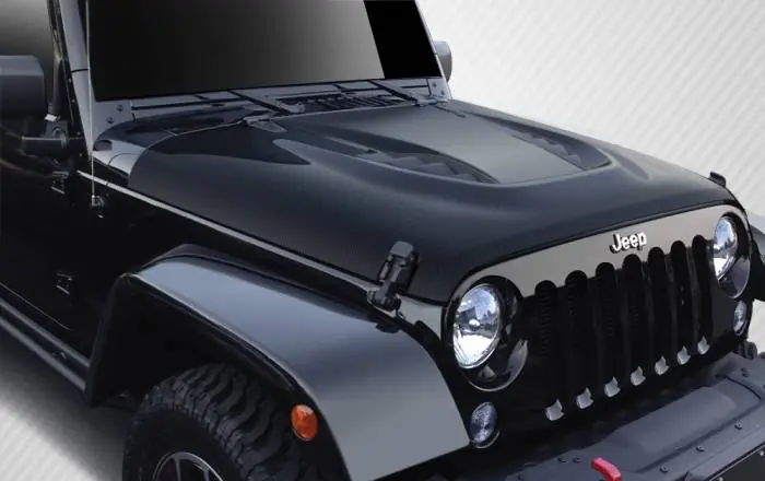 Jeep Wrangler Carbon Creations Power Dome Hood - 1 Piece - 109921 Holiday Sale