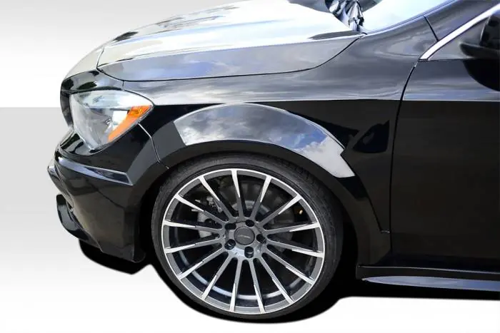 Mercedes-Benz CLA Duraflex Black Series Look Wide Body Front Fenders - 2 Piece - 112014 While Supplies Last