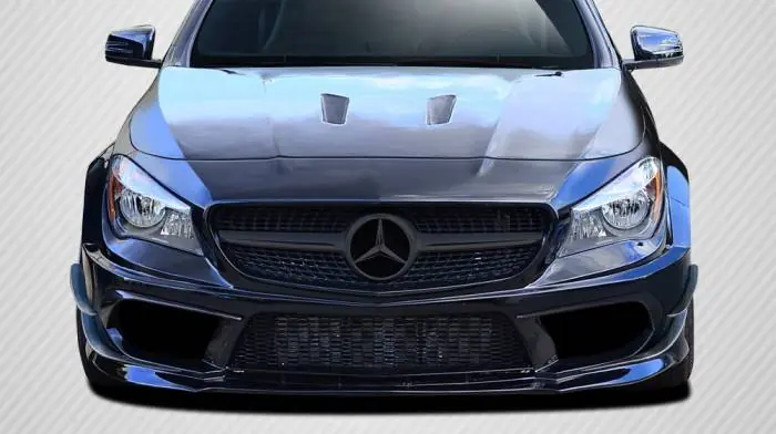 Price Cut Mercedes-Benz CLA Carbon Creations Black Series Look Wide Body Front Bumper Accessories - 6 Piece - 112026