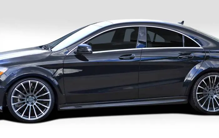 Last Chance Mercedes-Benz CLA Duraflex Black Series Look Wide Body Side Skirt Rocker Panels -2 Piece - 112012