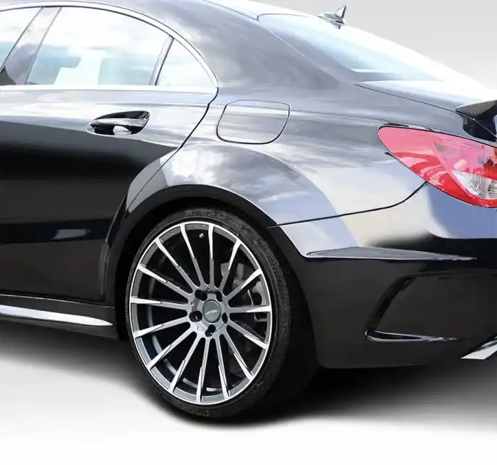 Place Order Mercedes-Benz CLA Duraflex Black Series Look Wide Body Rear Fenders - 4 Piece - 112015