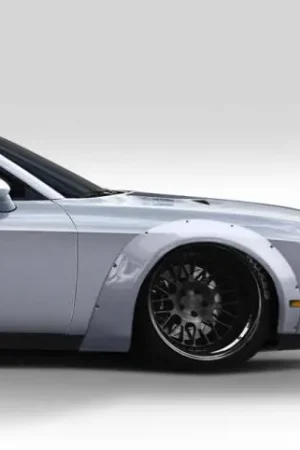 Dodge Challenger Duraflex Novara Wide Body Front Fender Flares - 2 Piece - 112459 Fresh Stock