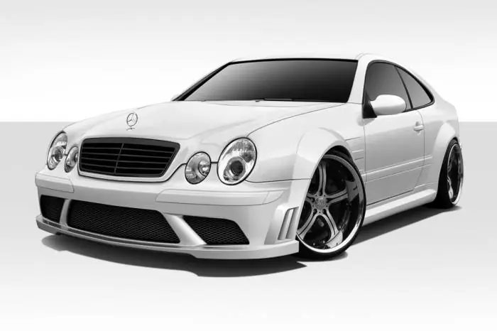 Exclusive Mercedes-Benz CLK Duraflex Black Series Look Wide Body Kit - 8 Piece - 112562