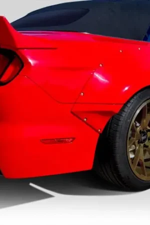 Ford Mustang Duraflex Grid Wide Body Rear Fender Flares - 4 Piece - 112567 Crafted