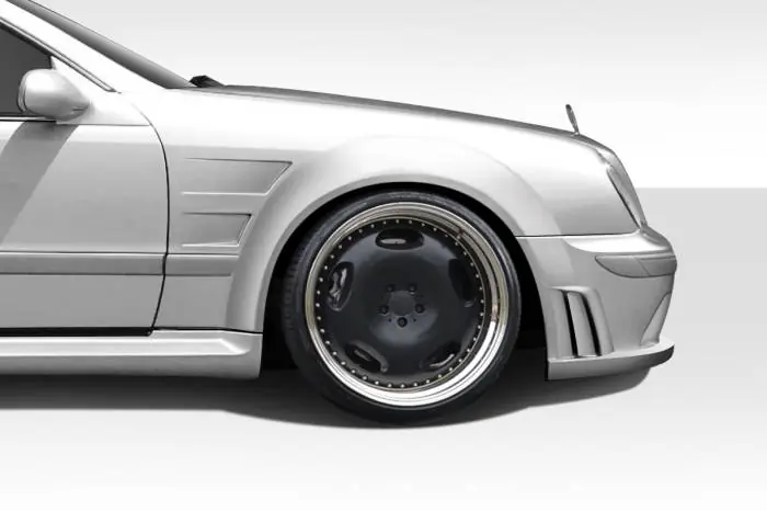 Mercedes-Benz CLK Duraflex Black Series Look Wide Body Front Fender Flares - 2 Piece - 112560 Luxury