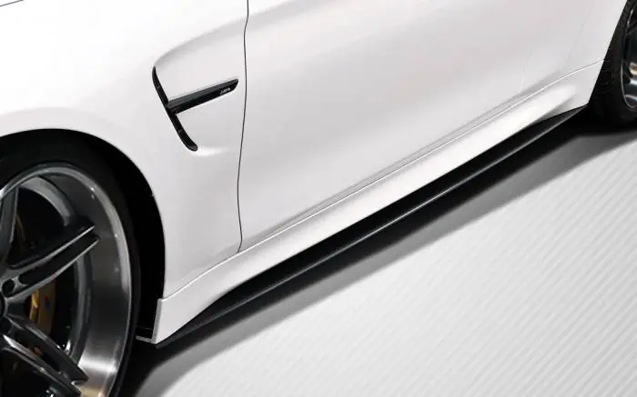 BMW 4 Series Carbon Creations M Performance Look Side Skirt Splitters - 2 Piece - 112246 Direct From Manufacturer