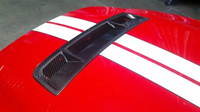 Top Rated Ford Mustang TruFiber Carbon Fiber OEM Hood Insert Grill Insert TC10025-LG77KR