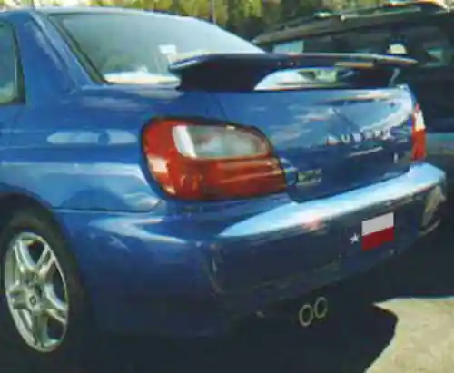Subaru Impreza WRX DAR Spoilers OEM Look 3 Post Wing w/ Clear Light FG-043 No Minimum Order