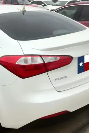 Low Price Kia Forte Sedan DAR Spoilers Custom Flush Wing w/o Light ABS-778