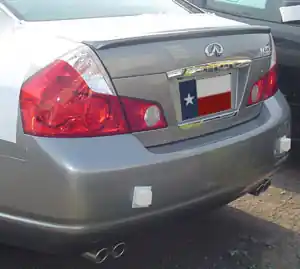 Infiniti M35/45 DAR Spoilers OEM Look Trunk Lip Wing w/o Light FG-040 Hassle-Free Returns
