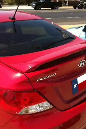 Hyundai Accent 4Dr DAR Spoilers Custom 3 Post Wing w/ Light ABS-757 Discount