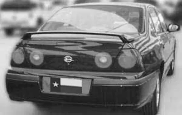 Fresh Stock Chevrolet Impala DAR Spoilers OEM Look 3 Post Wing w/o Light ABS-503