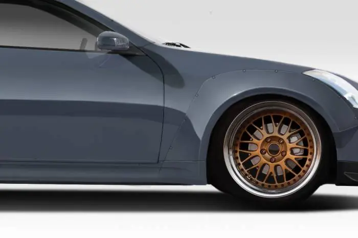Free Shipping Infiniti G Coupe 2DR Circuit Duraflex 75MM Fender Flare Caps 113039