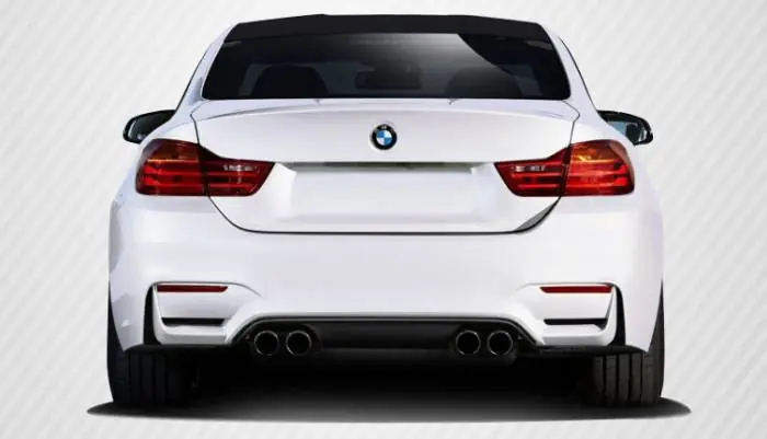 Bargain BMW 4 Series M4 Look DriTech Carbon Fiber Rear Bumper Lip Body Kit 113174