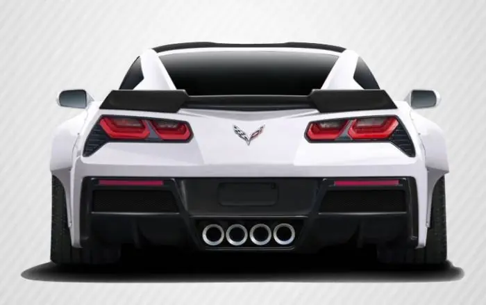 Premium Corvette Gran Veloce DriTech Carbon Fiber Rear Bumper Lip Body Kit 113156