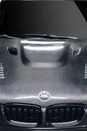 Free Returns BMW 3 Series 4DR AF1 DriTech Carbon Fiber Body Kit- Hood 112912