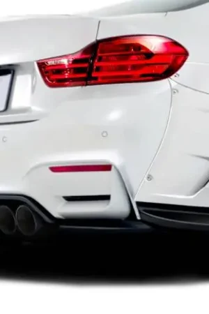 Direct From Factory 14-16 BMW 4 Series AF-1 Aero Function Rear Bumper Add On Body Kit 113588