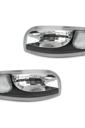 Price Drop Chevy Corvette C5 Black Clear Front Signal DEPO Bumper Light