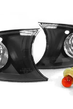 Limited Offer BMW E46 2D/Cabrio Euro Crystal Black DEPO Corner Lights