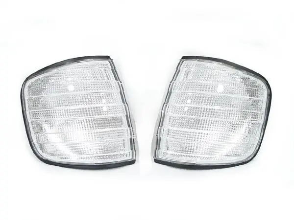 Mercedes W126 S-Class DEPO Clear Corner Lights Set Weekend Sale